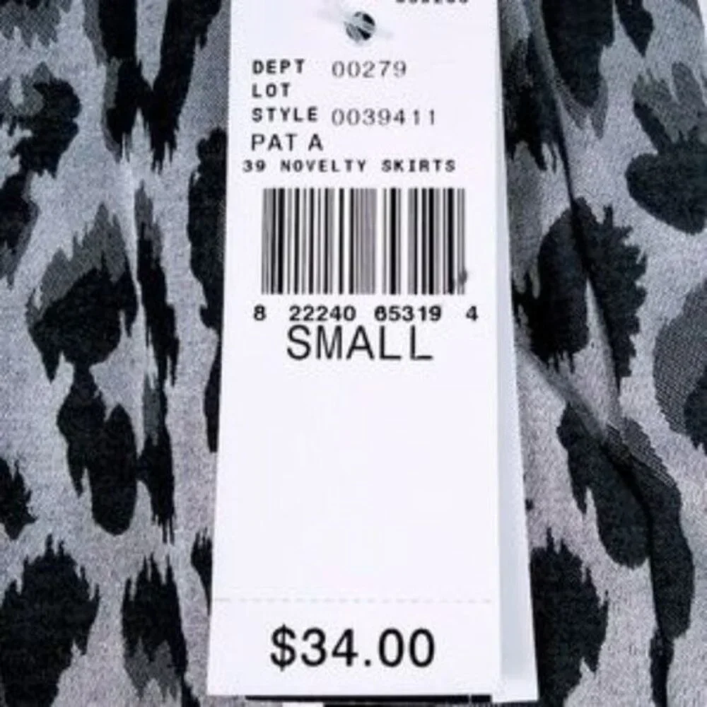 A. Byer Shimmer Animal Print Mini Skirt Size Junior's Small Edgy Rocker